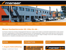 Tablet Screenshot of manserag.com
